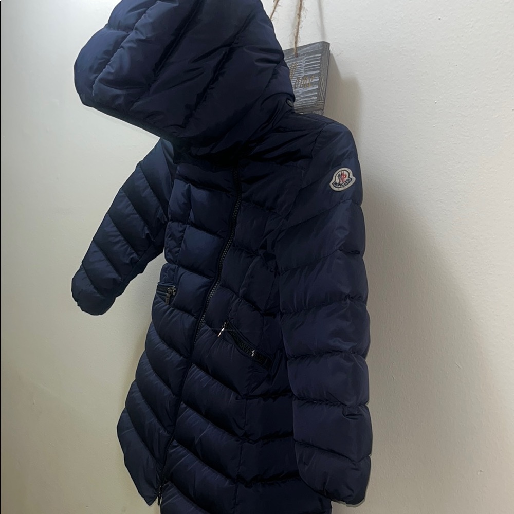 Moncler Abelle Giubbotto Navy Size 5 Girls Down Coat